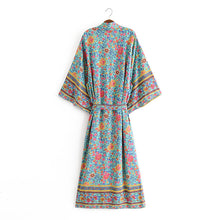 Load image into Gallery viewer, Boho Loose Print Kimono Cover up
